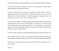 Cover Corp's official statement regarding Yozora's departure (Image via cover-corp.com)